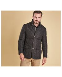 Barbour Synthetic Menââ€âtms Quilted Lutz Jacket in Black for Men - Lyst