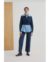 kowtow composure cardigan navy