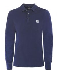 hugo boss polo long sleeve