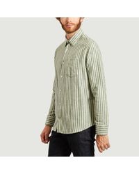 NN07 Cotton Errico Shirt Forest Green No Nationality 07 for Men - Lyst