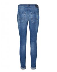 Mos Mosh Denim Mosmosh Naomi Shine Stitch Jeans in Blue - Lyst