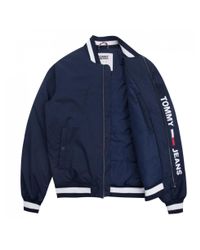 tommy jeans ribbed bomber jacket