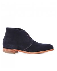 loake blue suede boots