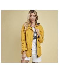barbour yellow rain jacket