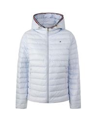 Tommy Hilfiger Piumino Celeste Per Donna. in Blue | Lyst