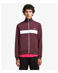fred perry panel track jacket