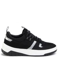 BOSS by HUGO BOSS Leather Madison Ten Sneakers in Black for Men - Lyst