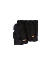 barbour saltburn beanie & scarf set