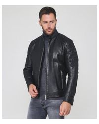 BOSS by HUGO BOSS Leather jackets for Men - Up to 43% off at Lyst.com