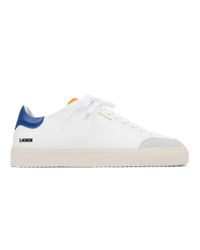 Axel Arigato Cotton Clean 90 Triple in White,Cobalt Blue,Orange (White) -  Lyst