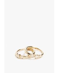 Ariel Gordon | Metallic Mini 3 Diamond Huggies | Lyst