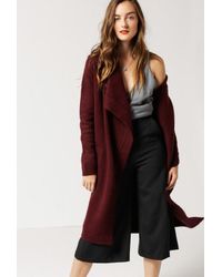 BB Dakota | Gray Galileo Fuzzy Cardigan | Lyst