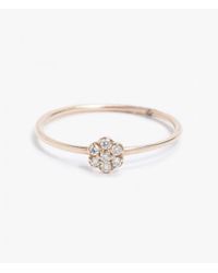 Blanca Monros Gomez | Metallic Small Rosette Ring White Diamond | Lyst