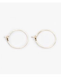 Catbird | Metallic Tiny Hoop Earrings | Lyst
