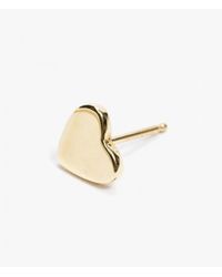 Gjenmi | Metallic Gold Heart Earring - Single | Lyst