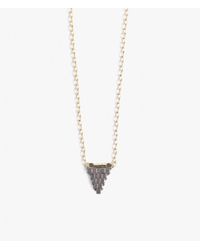 Iwona Ludyga | Metallic Beaded Flag On Chain Necklace | Lyst
