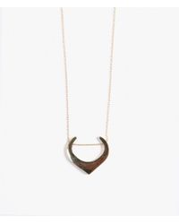 Iwona Ludyga | Metallic Open Crescent Necklace | Lyst