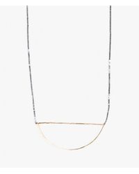 Iwona Ludyga | Metallic Open Half Moon Necklace | Lyst