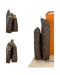 Louis Vuitton Shoulder Bag Multi Pochette Accessoires Monogram Canvas Brown  C115 in Black