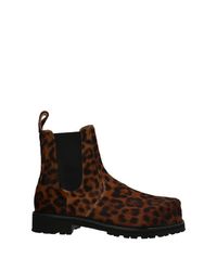 Magliano 'leopard Punk' Ankle Boots in Brown for Men | Lyst