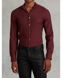 John Varvatos | Red Wingtip Cotton Shirt for Men | Lyst