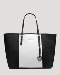 michael kors jet set tote white