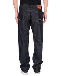 BOSS Orange Blue Denim Trousers for men