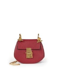 Chloé | Purple Drew Nano Leather Cross-Body Bag | Lyst