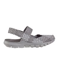 Bernie Mev | Gray Romeo Sandal Silver Grey Multi Fabric | Lyst