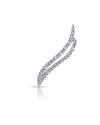 Anne Sisteron - 14kt White Gold Diamond Flame Ear Cuff - Lyst