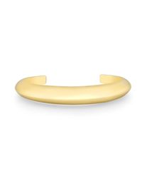 Anne Sisteron - Metallic 18kt Gold Plated Sterling Silver Rounded Cuff Bracelet - Lyst