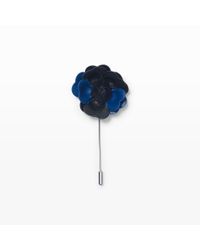 Club Monaco | Blue Leather Lapel Pin for Men | Lyst