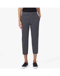 James Perse Gray Knit Slim Cropped Trouser