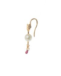 Delfina Delettrez | Metallic Pearl Ruby Cupid Single Earring | Lyst