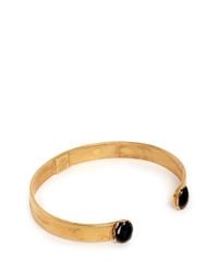 Ela Stone | Metallic 'Liad' Double Stone Cuff | Lyst