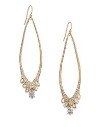 Alexis Bittar | Metallic Miss Havisham Liquid Pavé Crystal Wire Teardrop Earrings | Lyst