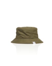 Norse Projects Green Foldable Light Ripstop Bucket Hat for men