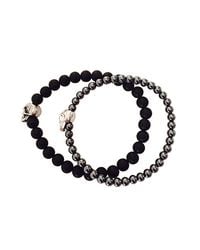 Duchess Of Malfi - Black Skull Bead Bracelet for Men - Lyst