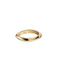 Monica Rich Kosann | Metallic 18k Yellow Gold Poesy Ring with Squared Edges My Sister My Friend | Lyst