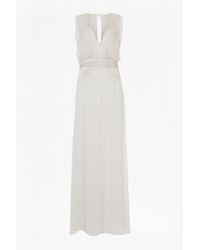 French Connection | White Broadway Lights Embellished Maxi Dress | Lyst