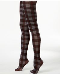 hue plaid tights
