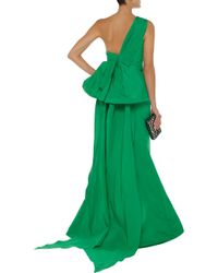 oscar de la renta green gown