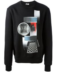 Lyst - Dior Homme Printed Sweatshirt in Black for Men