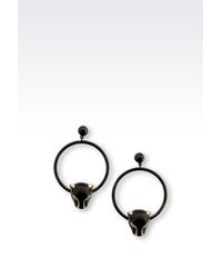 Emporio Armani | Black Earrings | Lyst