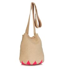 Sophie Anderson Natural Lilla Woven-Cotton Shoulder Bag