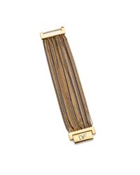 Diane von Furstenberg | Multicolor Mixed Metal Multi Chain Bracelet | Lyst