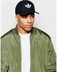 adidas originals trucker cap black
