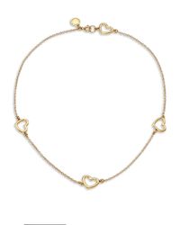 Marc By Marc Jacobs | Metallic Chasing Hearts Necklace | Lyst