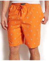 Orange pajama shorts Clearance