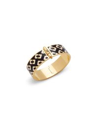Diane von Furstenberg | Metallic Chain Link Pattern Hinged Bangle Bracelet | Lyst